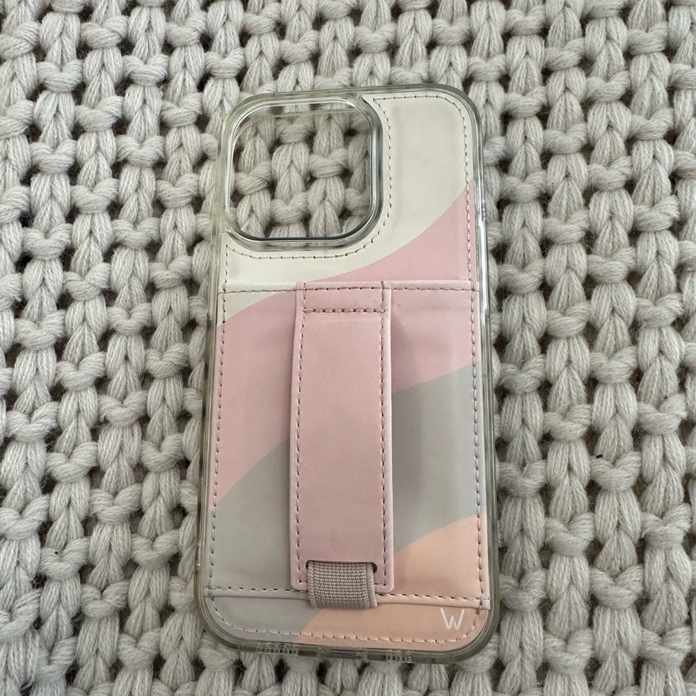 Stylish Pink and Gray Phone Case